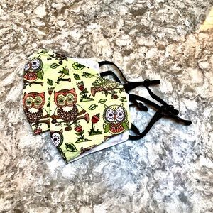 Owls Kids Face Mask with Adjustable Straps